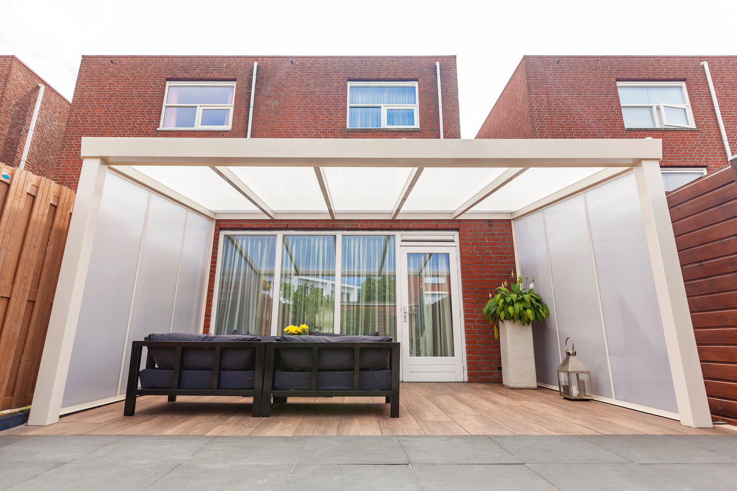 Deponti Giallo Aluminium Veranda Canopy 6060mm x 3500mm